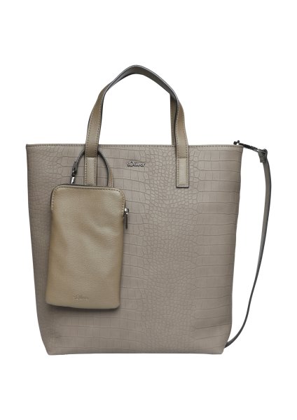 S.OLIVER Mittelgroßer Shopper in Krokodilleder-Optik 10764731