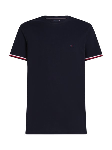 TOMMY HILFIGER T-Shirt mit farbigen Bündchen 10783384