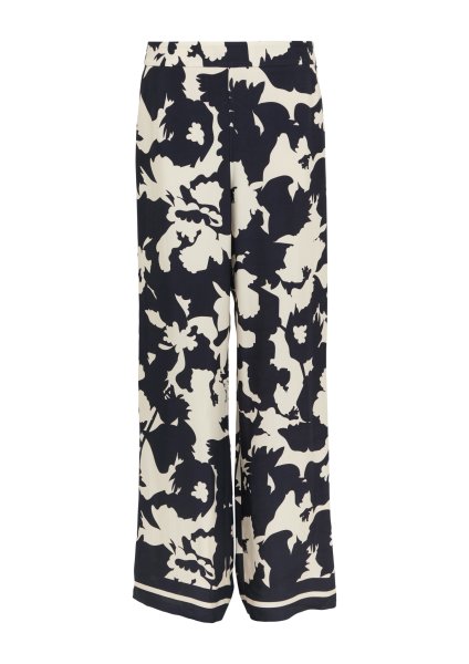 COMMA Feminine Schlupfhose mit weitem Bein und All-over-Print 10794316