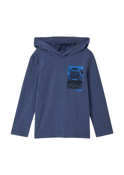 S.OLIVER Longsleeve mit Kapuze und Flock-Print 10814586