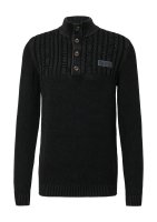 Vorschau: S.OLIVER Strickpullover mit Troyer-Kragen und Garment Dye 10814462