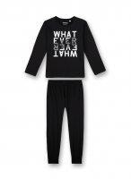 Vorschau: SANETTA Schlafanzug mit Textprint 10616844