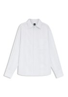 Vorschau: Boss Relaxed-Fit Bluse aus gestreiftem Baumwoll-Canvas 10823791