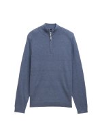 Vorschau: TOM TAILOR Troyer Strickpullover mit Logo-Stickerei 10825346