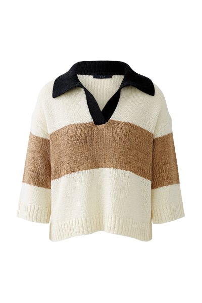 OUI Pullover mit Polokragen 10799039