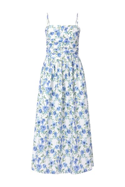 RICH & ROYAL Florales Midikleid mit Spaghettiträgern 10813752