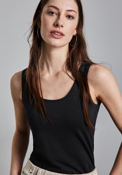 STREET ONE Basic Top in Unifarbe 10801185