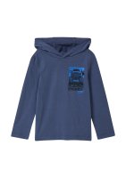Vorschau: S.OLIVER Longsleeve mit Kapuze und Flock-Print 10814586