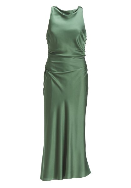 HEY KYLA Midikleid aus Satin mit Rückenausschnitt 10796197