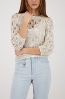 Vorschau: MONARI Ajour-Strickpullover mit Lurex 10831697
