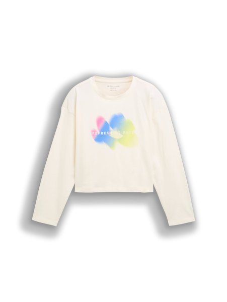 TOM TAILOR DENIM Cropped Langarmshirt 10825377