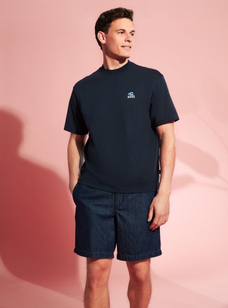 BOSS ORANGE Relaxed Fit Denim Shorts 10784211
