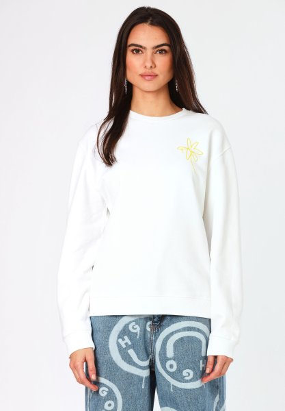 HUGO BLUE Oversized Sweatshirt aus Baumwoll-Terry mit saisonalem Print 10755332