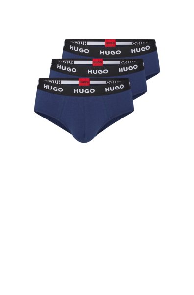 HUGO RED DREIER-PACK SLIPS AUS STRETCH-BAUMWOLLE MIT LOGO AM BUND HIPBRIEF TRIPLETPACK 10684274