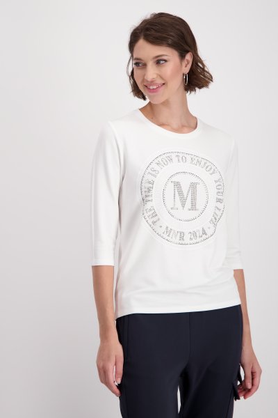 MONARI Shirt mit Emblem Print 10762558