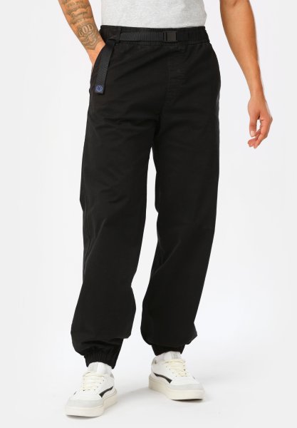 HUGO BLUE Tapered-Fit Hose aus Stretch-Gabardine mit Logo-Gürtel 10755455