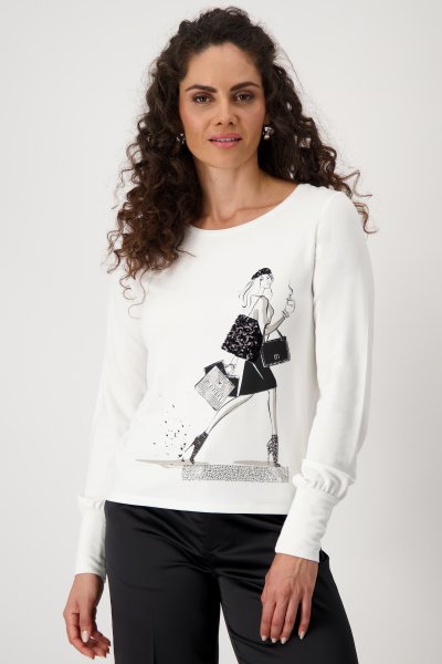 MONARI Shirt mit Frauen-Print 10777688