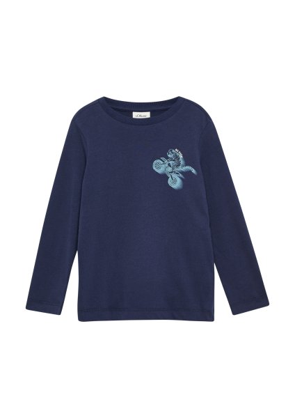 S.OLIVER Jersey-Longsleeve mit Frontprint 10811111