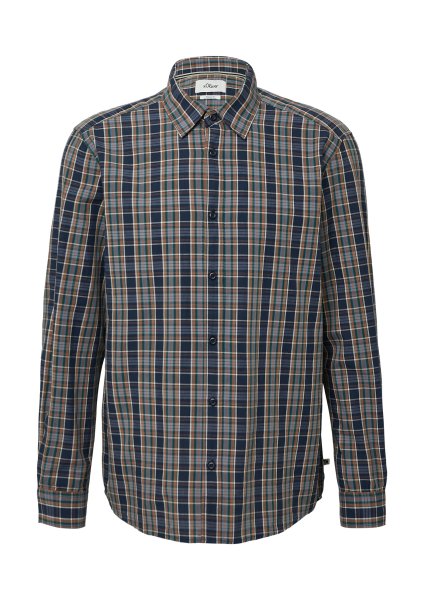 S.OLIVER Regular Fit: Kariertes Hemd mit Kentkragen 10814422