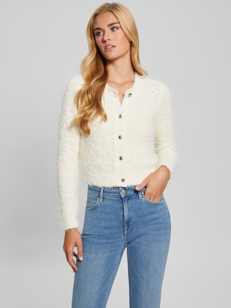 GUESS Bouclé Strickjacke 10767061