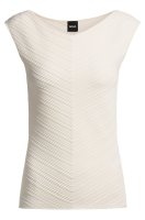 Vorschau: BOSS Top mit V-Ausschnitt und Strickstruktur 10781978