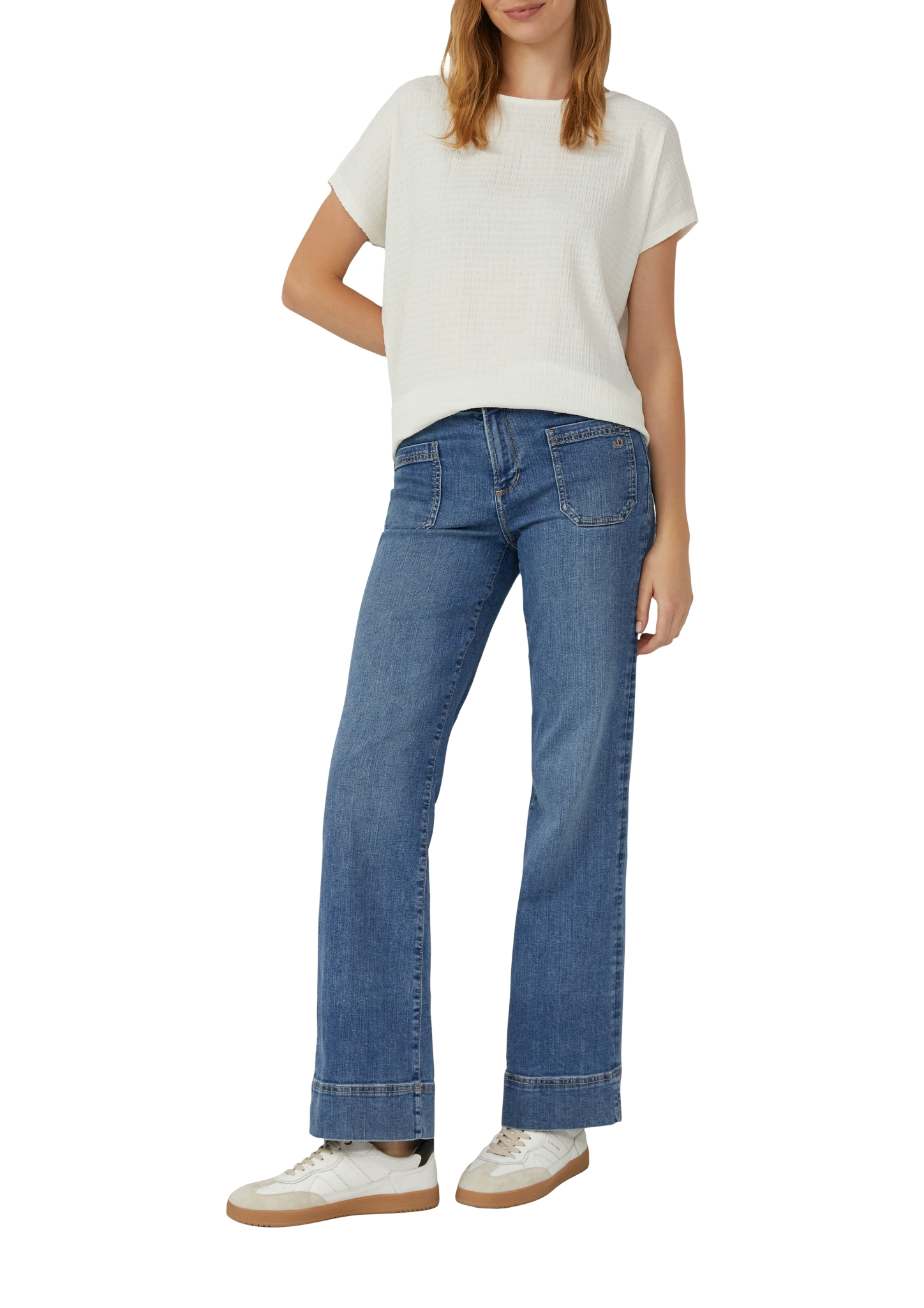 S.OLIVER Strukturiertes T-Shirt im Relaxed Fit 10811369