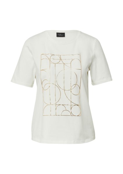 S.OLIVER BLACK LABEL Jersey-T-Shirt mit Print 10803632