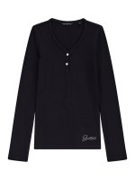 Vorschau: GUESS Geripptes Langarmshirt 10807983