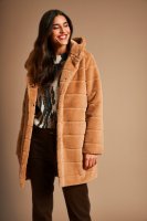 Vorschau: MONARI Kunstfell-Mantel mit Kapuze 10820475