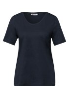 Vorschau: Street One Basic T-Shirt mit gerundetem V-Neck 10839789