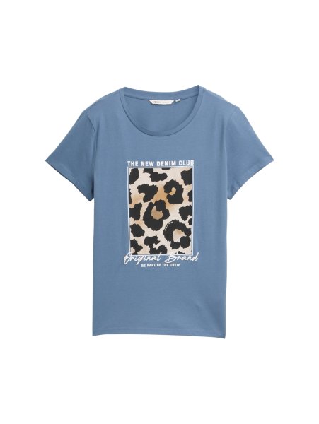 TOM TAILOR DENIM T-Shirt mit Leoparden-Print 10821992