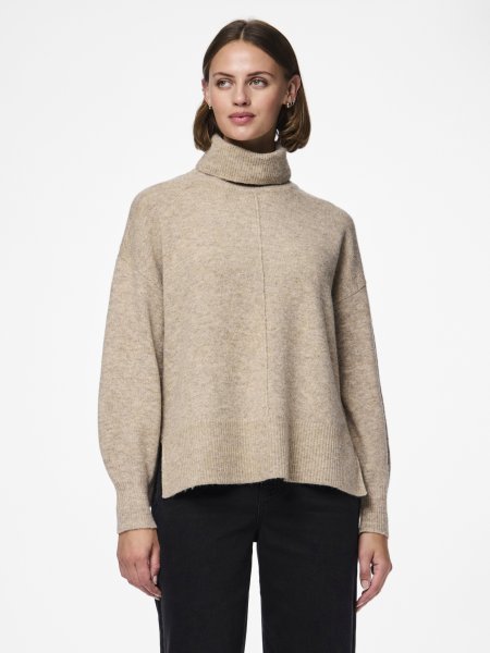 PIECES PCMALOU Pullover mit hohem Kragen 10753424