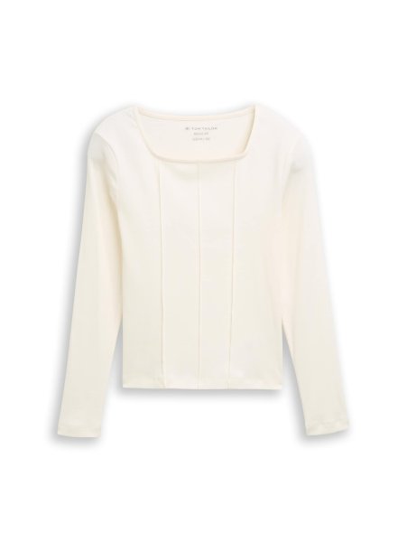 TOM TAILOR DENIM Eng anliegendes Langarmshirt 10821855