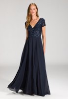 Vorschau: HEY KYLA Besticktes Chiffonkleid mit kurzen Ärmeln 10796203