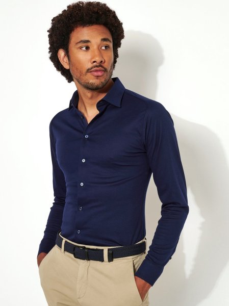 DESOTO Casual Kent Jerseyhemd 10708091