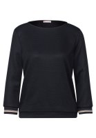 Vorschau: STREET ONE Shirt mit Streifen-Bündchen 10798489