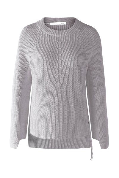 OUI RUBI Pullover mit Reißverschluss, in reiner Baumwolle 10706497