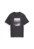 Vorschau: Tom Tailor T-Shirt in Melange-Optik mit Fotoprint 10847785