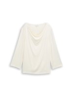 Vorschau: TOM TAILOR Langarmshirt mit Wasserfallkragen 10833111