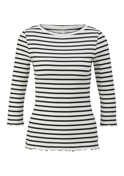 QS Ringelshirt mit Rippstruktur 10811298
