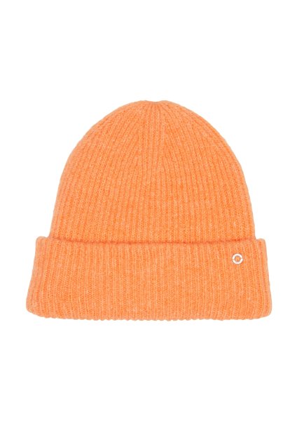 S.OLIVER Beanie mit Umschlag und Logo-Detail 10776870