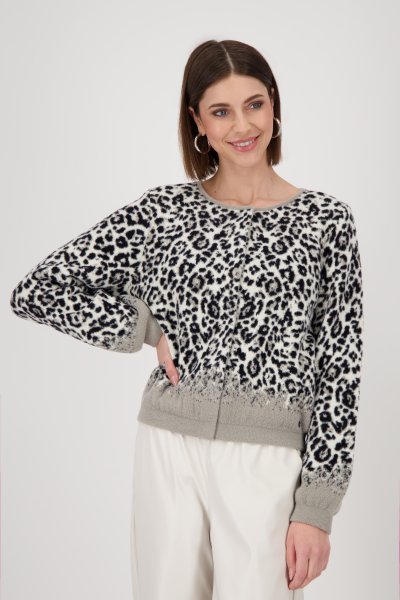 MONARI Strickjacke mit Leopardenmuster 10812463