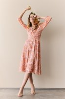 Vorschau: SWING DAY Kleid aus bedrucktem Mesh mit 3/4 Arm 10796210