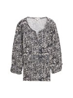 Vorschau: TOM TAILOR Henley Blusenshirt mit Muster 10819425
